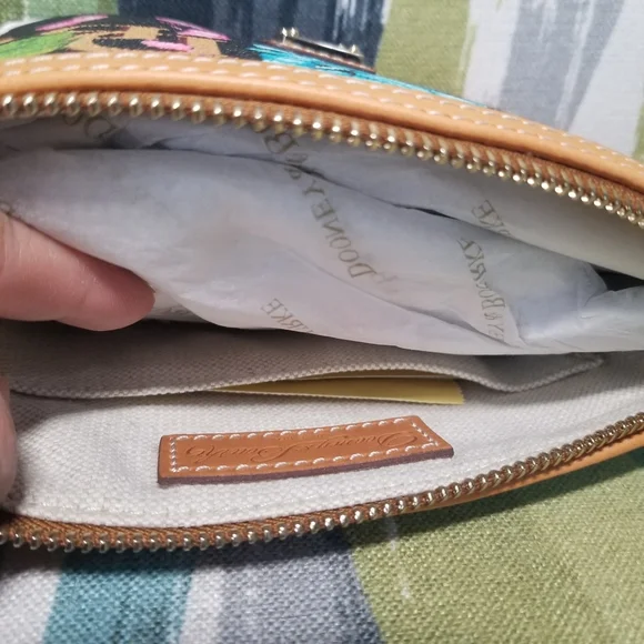 Dooney & Bourke Hydrangea Monogram Cosmetic Pouch Multipurpose Clutch LAST ONE